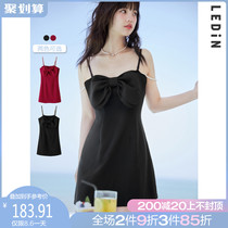 (New product)Le Cho temperament gentle wind dress 2021 new summer design bow dress