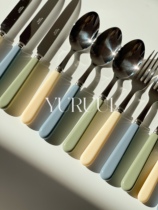 YURUUI designer] spot official authorized French Sabre Pop Unis Morandi color knife and fork
