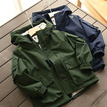 Childrens velvet hooded jacket for boys and girls light fleece assault jacket middle and big childrens coat Autumn and winter childrens clothing