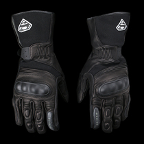 Winter waterproof rain and wind-proof leather furniture cotton cotton long motorcycle touch screen gloves