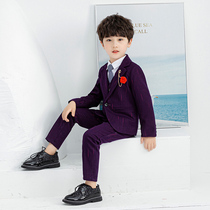 New childrens small suits suit handsome boy Inron boys Three sets of small princes flower childrens gowns for spring and autumn