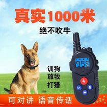 Voice dialogue electric shock collar dog trainer one drag one two pet remote control training collar medium and large dog Barker stop