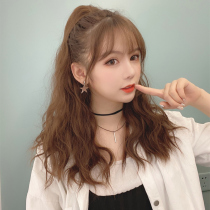 Clip long curly hair Ponytail corrugated wig Grab clip fluffy natural hair extension Hair volume Ponytail easy to take care of