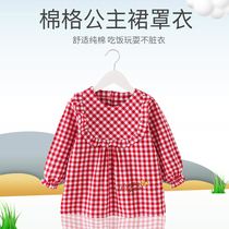 Baby eating coat childrens apron girl rice bag waterproof anti-dressing painting bib autumn and winter long sleeve cotton