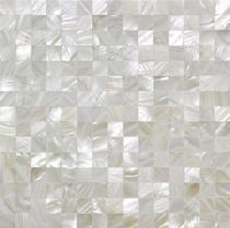 European modern natural pink natural color super white shell mosaic dense tile background wall porch decoration