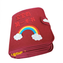 Montessori my non-woven handmade diy material pack first Early education baby childrens cloth book wash