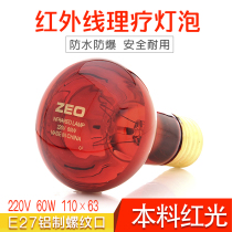 Infrared physiotherapy light bulb 220v60w tile explosion-proof heating electric baking beauty salon dry steam sitting space capsule