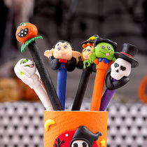 pen small gift childrens dance party decoration ballpoint pen creative funny pumpkin witch soft pottery