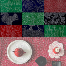 Bell embroidery tea mat works special live broadcast exclusive link buyer show sharing