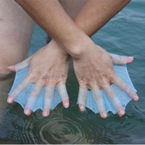 Swimming paddles Palm short webbed paddles frog Palm diving hand webbed gloves swimming equipment hand drawn Palm