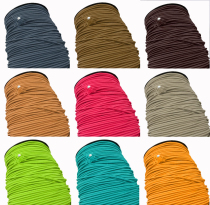 Imported 2mm round elastic band rubber band elastic rope accessories webbing 10 meters 9 yuan