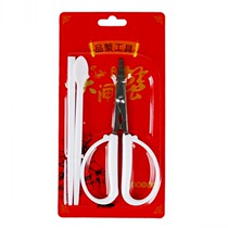 Can green brand crab eating tools three sets of crab scissors stainless steel hairy crab eight sets of tableware crab three pieces can be customized