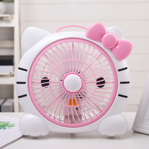 Mini electric fan cartoon student dormitory desktop small fan office turnpage fan home wind