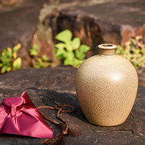 Shengxin ceramics 2kg 1000ML clay sealed sand bottle household high-grade wine storage cellar sealed wine jar wine bottle