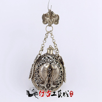 Antique silver silver hanging piece hollow piece of silver aroma aroma package hanging piece precision antique crafts