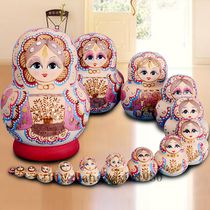 Professional Trekery Shop No Formaldehyde Flavors Dry Linden Wood Hand-painted Russian set of 15 floors 1502