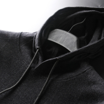 Wool blend a small amount of unfilled foreign trade sweater factory cut tail goods Mens autumn thin hooded long sleeve knitting