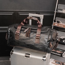 2022 new mens bag fitness bag shoulder messenger bag mens handbag tide PU leather large capacity travel bag