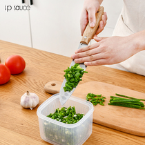 Japanese split onion preservation box kitchen refrigerator special fruit and vegetable box drain onion ginger garlic storage box