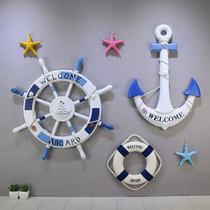 Mediterranean anchor helmsman pendant boy childrens room kindergarten hanging sea wind wall decoration