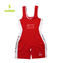 Kangrui one-piece wrestling clothes Mens and womens international freestyle wrestling clothes Spandex high