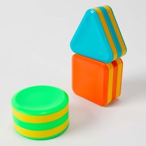 Olfe Musical Instrument Plastic Shape Handmade Sand Cylinder Early Teach Children Loud barrel Baby Puzzle Toy Sensical Sledgehammer