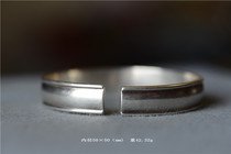 Qing Lang City National Snow Flower Silver Double Track Bangle diameter 58*50mm silver and soft object Huaohua jewelry