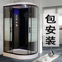 Integral shower room bathroom pulley glass partition arc fan household integrated Bath closed bath room