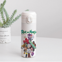 Rick and Motti Animation Perimeter Identical Straight Drinking Cups Stainless Steel Insulated Cups Printed Water Cups
