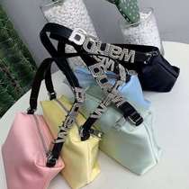 Shanghai Guangdong warehouse 2021outlets outlet discount shop silk satin diamond hand-held chain bag pet bag