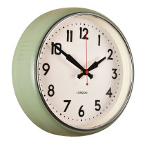 Nordic simple modern personality living room mute wall clock Retro clock Fashion bedroom wall watch Creative Quartz clock