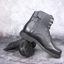 Pilot boots spring and autumn 02 flight boots leather side zipper high-top leather shoes men's single boots martin boots