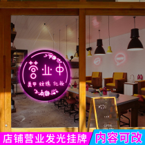 Custom creative business luminous decoration listing wall sign tattoo beauty nail shop advertising display board