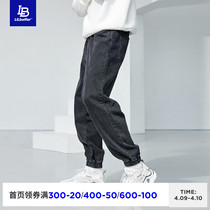 Lilbetter beamline Jeans Tide Cards Loose Long Pants 100 Hitch Spring Autumn Men Pants New National Tide Men Pants