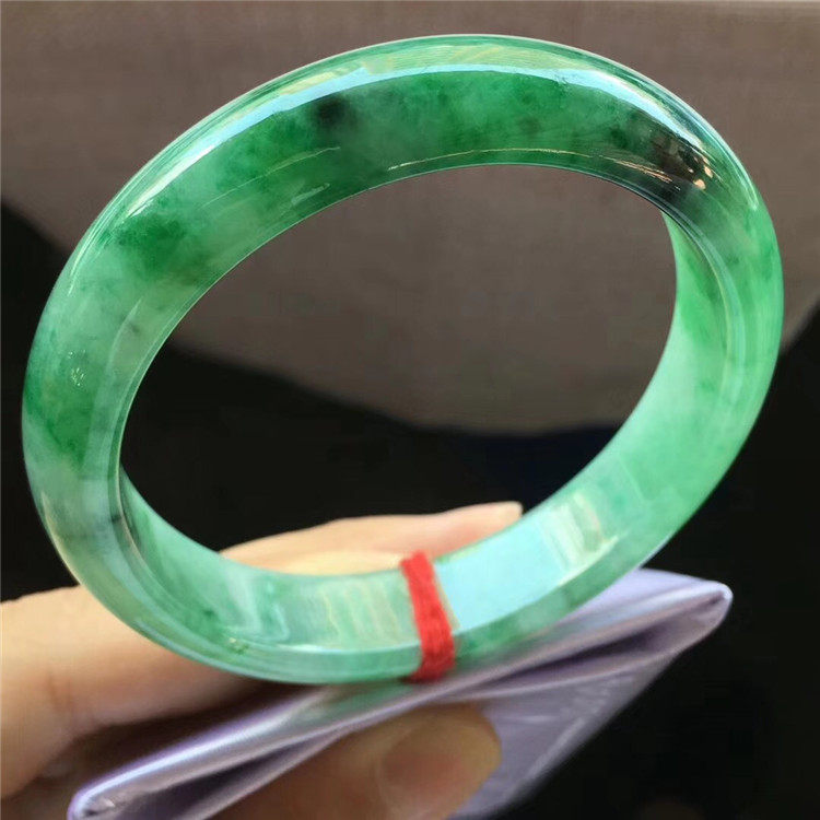 Jane Ann Emerald 56 Myanmar A goods jade full of color ring bracelet old species watery natural old pit jade jade bracelet