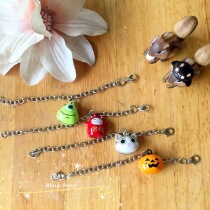 (Forced Lin family) Squirrel collar small pet flying squirrel collar honey kangaroo with Bell adjustable anti-bite traction rope
