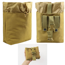 Outdoor mid-number insert buckle Foldable recycling bag Molle accessory hanging bag Multi-function Purse Cashier Bag