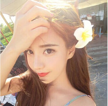 Korean beach photo cute fresh sweet egg flower floral headdress corsage hairclip edge clip hat flower hair accessories headwear