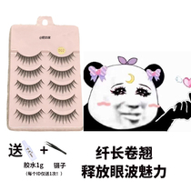 Spot Poetry Nori Sunny Natural Transparent Stalk False Eyelash Fairy m02 Natural subsection 009 Barbie Comic Eyed Little Devil