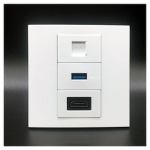 86-type super six network 3 0 edition USB with HDM HD line CAT6A HD 2 0 edition multimedia panel