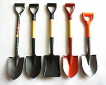 Manganese steel shovel All-steel thickened small pointed shovel Multi-function gardening tree planting shovel Snow shovel tool Fishing digging soil steel shovel