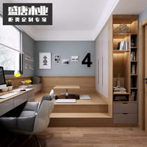 Wuhu whole house custom tatami childrens room Bedroom multi-functional storage Simple modern bed wardrobe integrated design