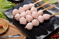 Hurun shrimp balls Guandong cooking ingredients hot pot balls skewers skewers skewers skewers spicy hot pot 1*20 skewers 5 packs in the province