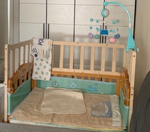 Custom crib BB bed fence raised childrens bed fence increased baby fence Solid wood raised fence pole