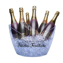 Custom bar KTV non-luminous boat type ingot ice bucket Large beer mixed drinking basin with ice clip iced foreign wine bucket