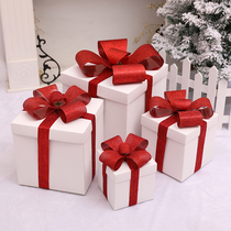 Christmas Decorations Items Christmas Tree Bottom Swing Pieces White Gift Boxes Decorate Hotel Shop Window Scene Arrangement