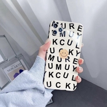 XR Korea ins smiley letter iphone1211promax silicone x xs female 7p8plus soft phone case