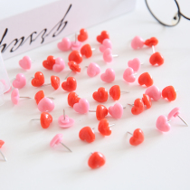 Color photo wall love Pin Pin drawing round head plastic big head nail diy boxed I-shaped nail 50