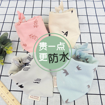 Spring autumn baby saliva towel Baby Waterproof Pure Cotton Triangular Towel Boy Girl Super Soft Surrounding Mouth Baby Hood