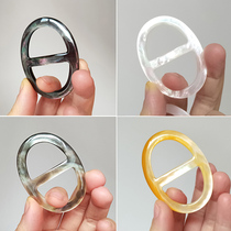 Natural shell scarf silk scarf button knuckle Han edition knit knuckle knuckle knuckle knuckle t shirt with two use